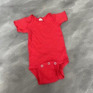 Dundee Infant Baby Girl Boy One Piece Bodysuit Small Crafting Red Printing DIY